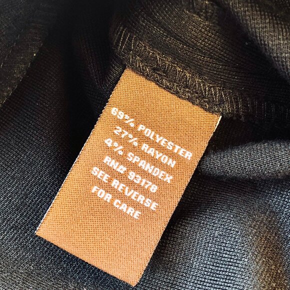 Adrienne Vittadini Studio Black Skirt Knee Length Stitched Pattern - Picture 8 of 13